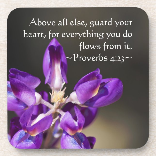 Proverbs 4:23 coaster (Front)