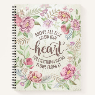Proverbs 4:23 - Guard Your Heart For Notebook
