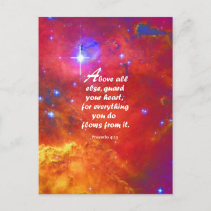 Proverbs 4:23 postcard