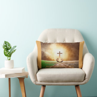 Proverbs 4:25-27 Cosy Bible Verse Lumbar Cushion