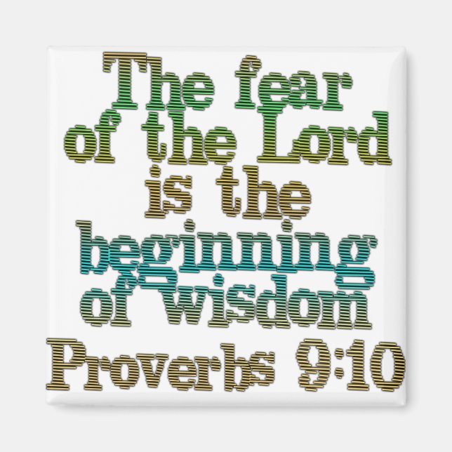 Proverbs 9:10 magnet (Front)