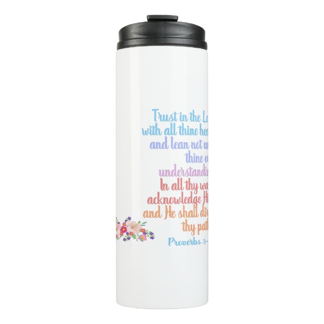 Proverbs Bible Verse Thermal Tumbler (Front)