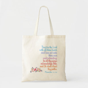 Proverbs Bible Verse Tote Bag