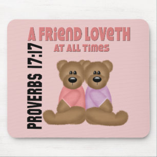 Proverbs Friend Mouse Pad