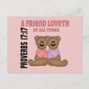 Proverbs Friend Postcard