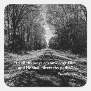 Proverbs King James Bible Verse  Square Sticker