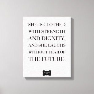 Proverbs Quote Custom Name Wrapped Canvas