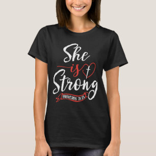 Proverbs She is Strong Proverbs 3125 T-Shirt