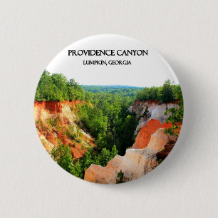 PROVIDENCE CANYON - Lumpkin, Georgia 6 Cm Round Badge