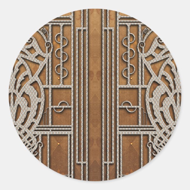 PROVIDENCE: FLEUR DE LIS CLASSIC ROUND STICKER (Front)