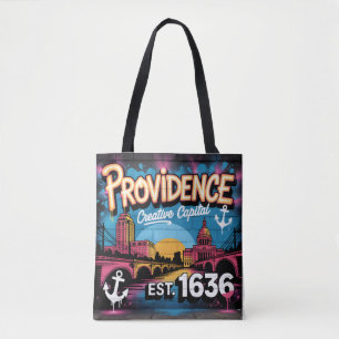 Providence Graffiti Mural Street Art Design Tote Bag