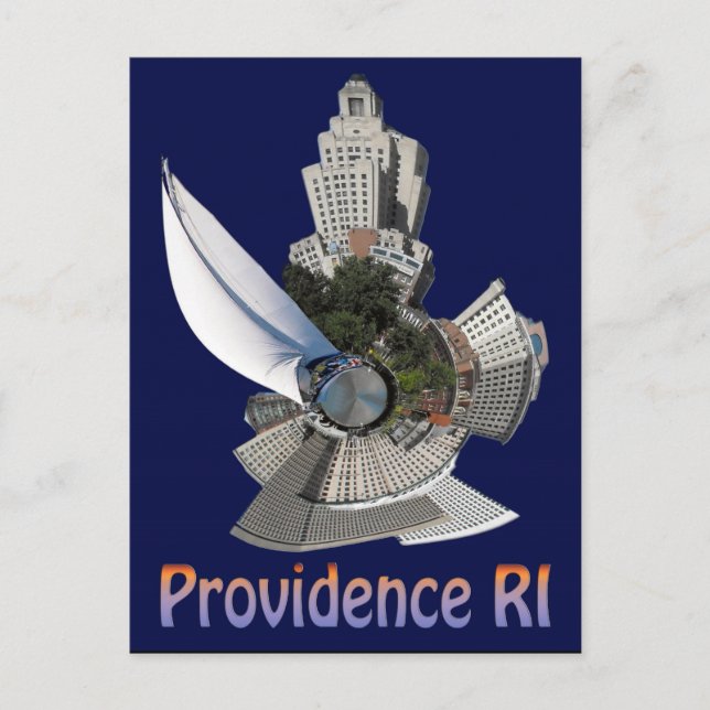 providence planet w/ sail postcard (Front)