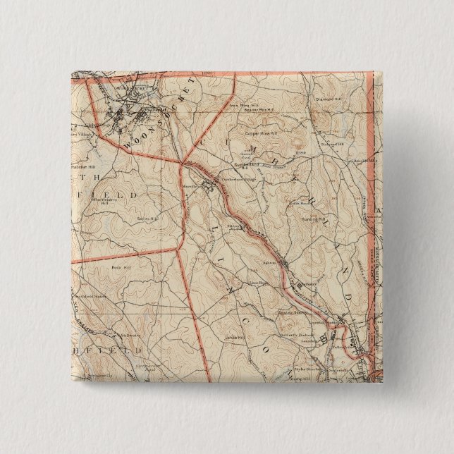 Providence, Rhode Island 15 Cm Square Badge (Front)
