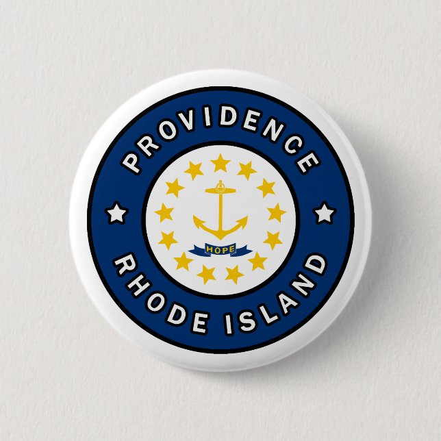 Providence Rhode Island 6 Cm Round Badge (Front)