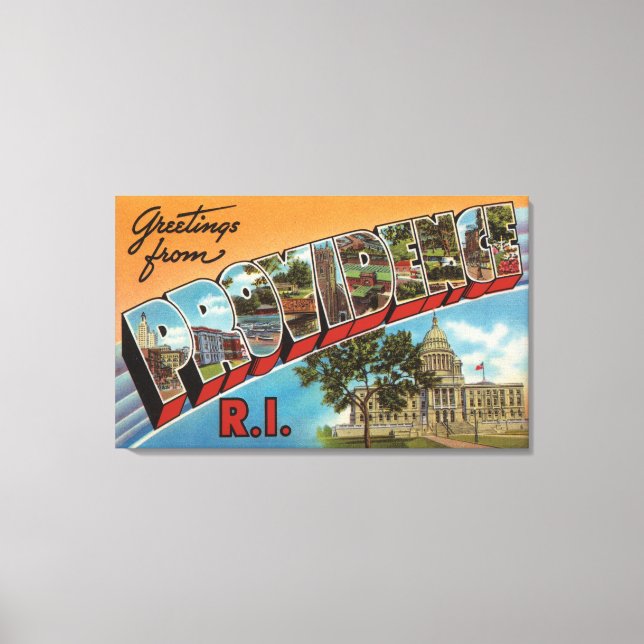 Providence, Rhode Island (Capital Building) Canvas Print (Front)