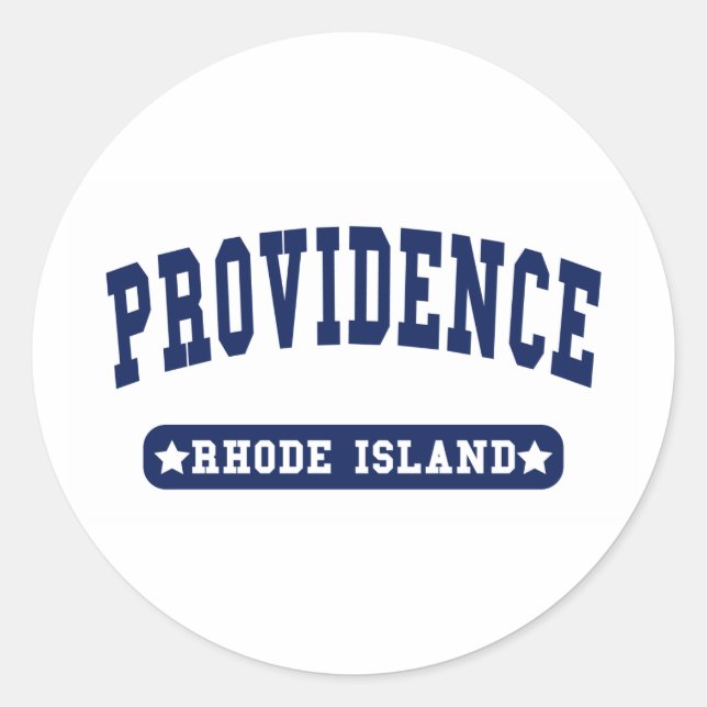 Providence Rhode Island College Style tee shirts Classic Round Sticker (Front)