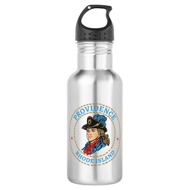 Providence Rhode Island Colonial 532 Ml Water Bottle (Front)