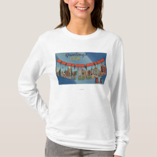 Providence, Rhode Island - Large Letter Scenes T-Shirt