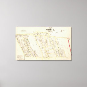 Providence Rhode Island Map Canvas Print