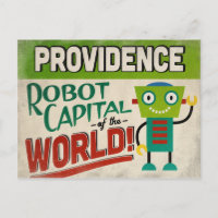 Providence Rhode Island Robot - Funny Vintage