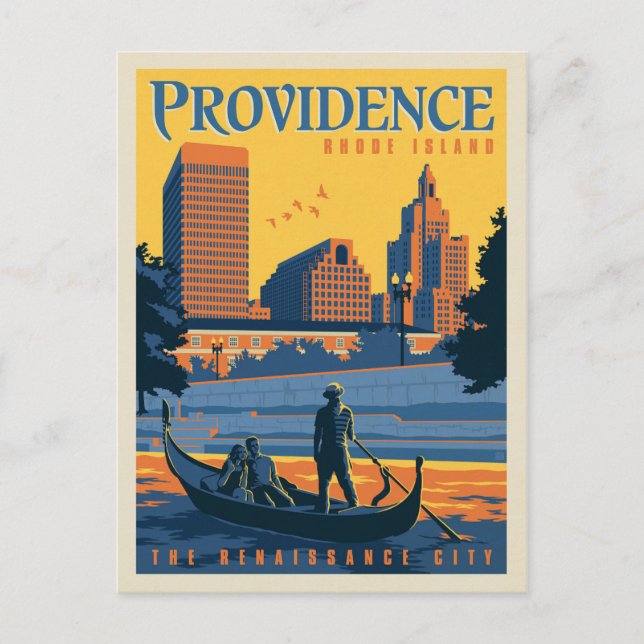 Providence, Rhode Island | The Renaissance City Postcard (Front)