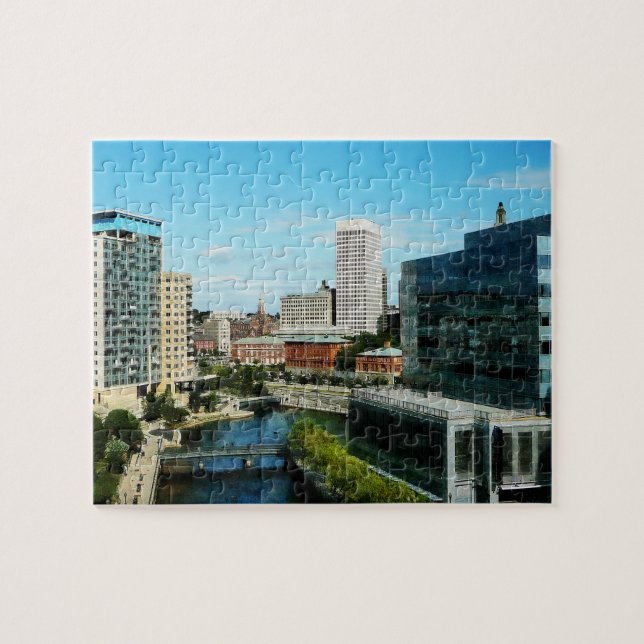 Providence RI Skyline Jigsaw Puzzle (Horizontal)
