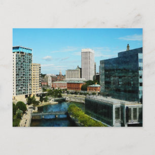 Providence RI Skyline Postcard