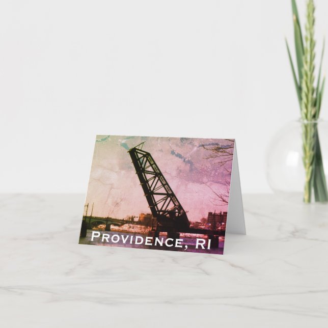 Providence, RI 'Stuck-Up Bridge' Card (Front)