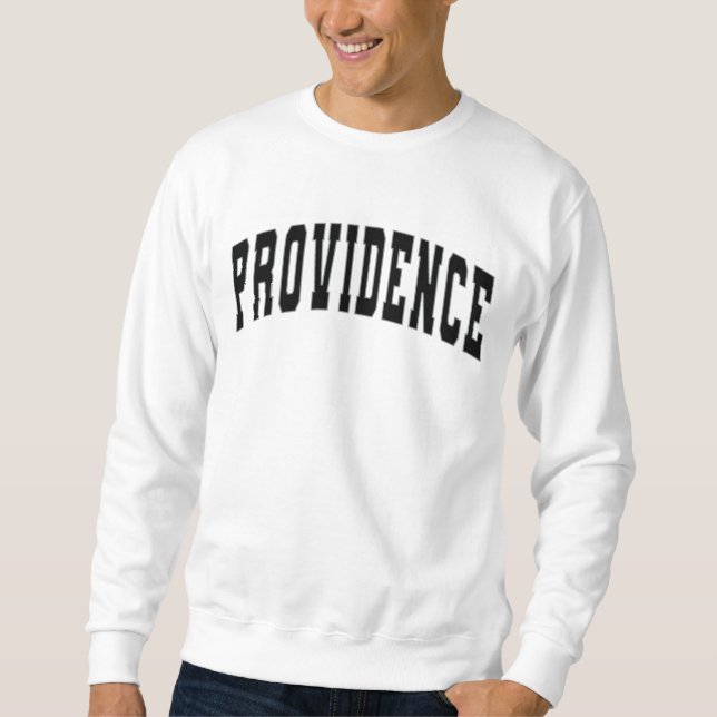 Providence RI Vintage Varsity College Style Sweatshirt (Front)