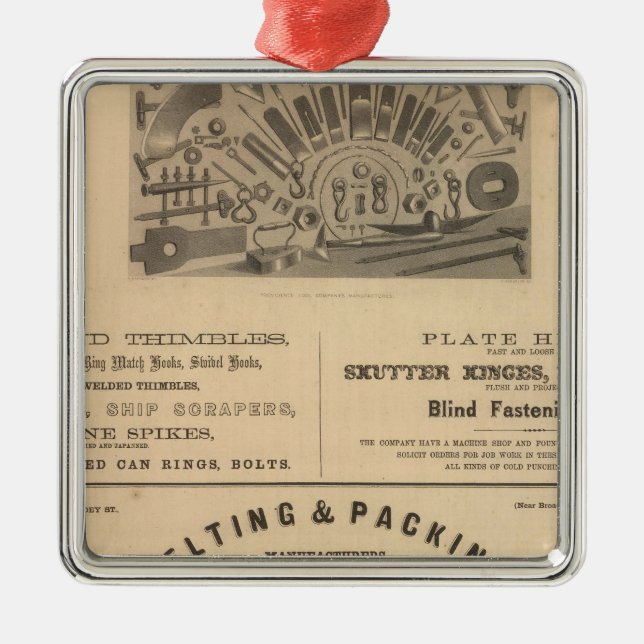Providence Tool and Forge and Nut Company Metal Tree Decoration (Front)
