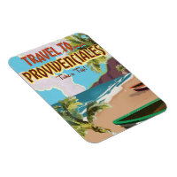 Providenciales vintage travel poster