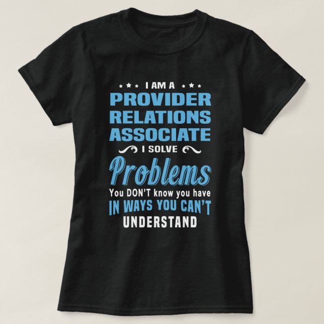 Provider Relations Associate T-Shirt (Design Front)