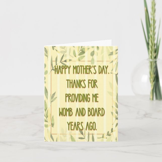 Providing Me Heartfelt Mother's Day Card  (Front)