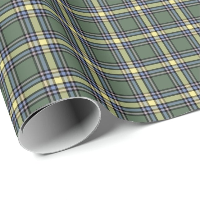 Province of Alberta Canada Tartan Wrapping Paper (Roll Corner)