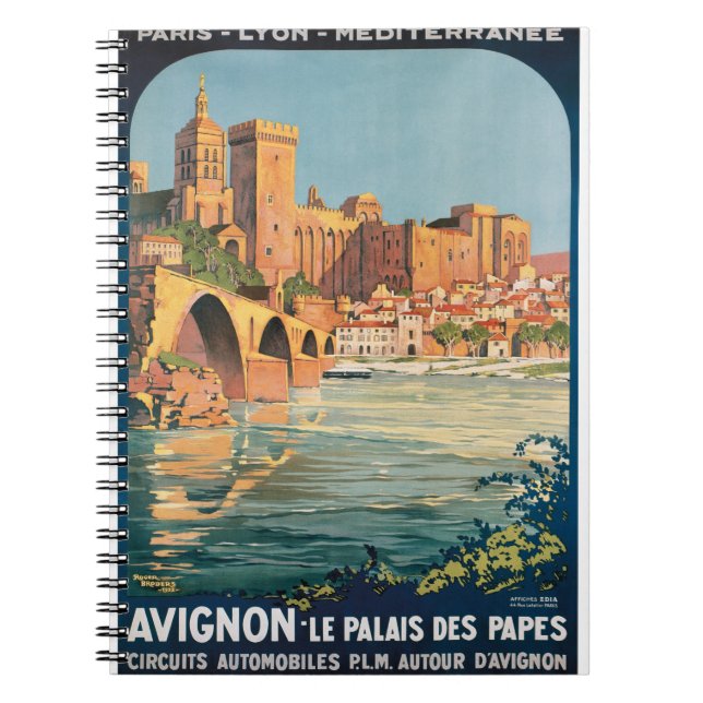 province of Avignon francia Notebook (Front)