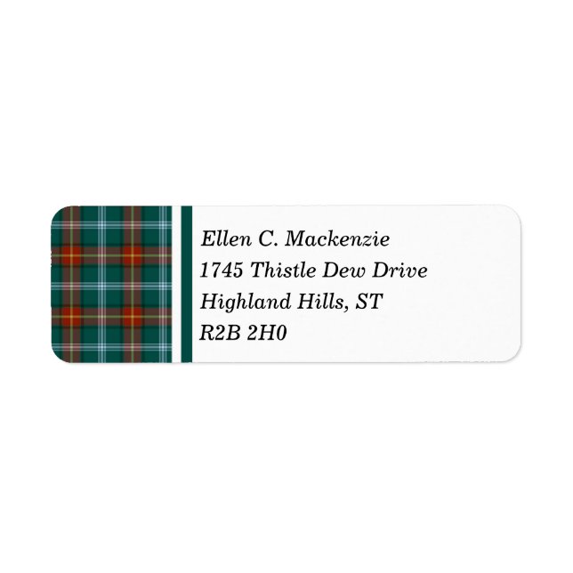 Province of Manitoba Canada Tartan (Front)