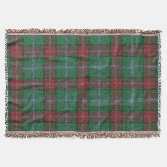 Province of Manitoba Original Tartan Throw Blanket (Front)
