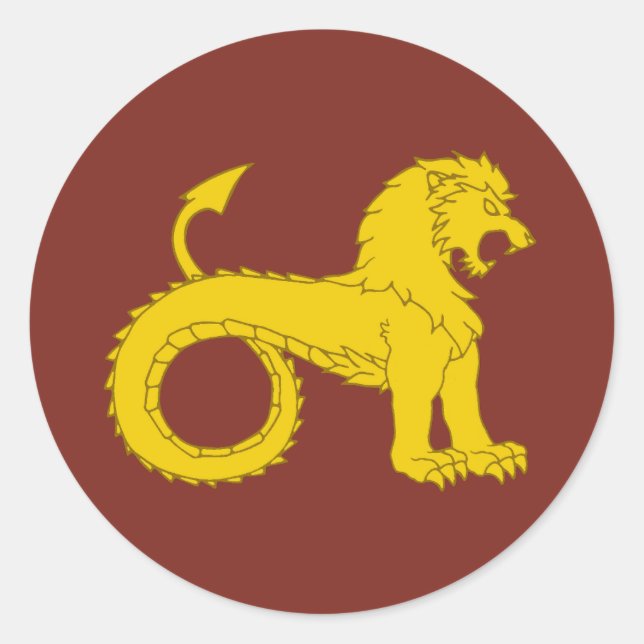 Province of Mooneschadowe Populace Badge Classic Round Sticker (Front)