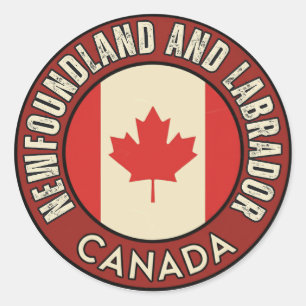 Province of Newfoundland and Labrador Canada Classic Round Sticker