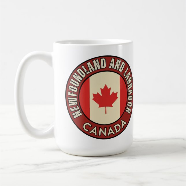 Province of Newfoundland and Labrador Canada Coffee Mug (Left)