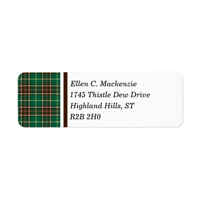 Province of Newfoundland Canada Tartan (Front)