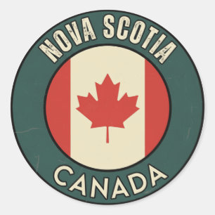 Province of Nova Scotia Canada Classic Round Sticker
