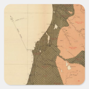 Province of Nova Scotia Island of Cape Breton 12 Square Sticker