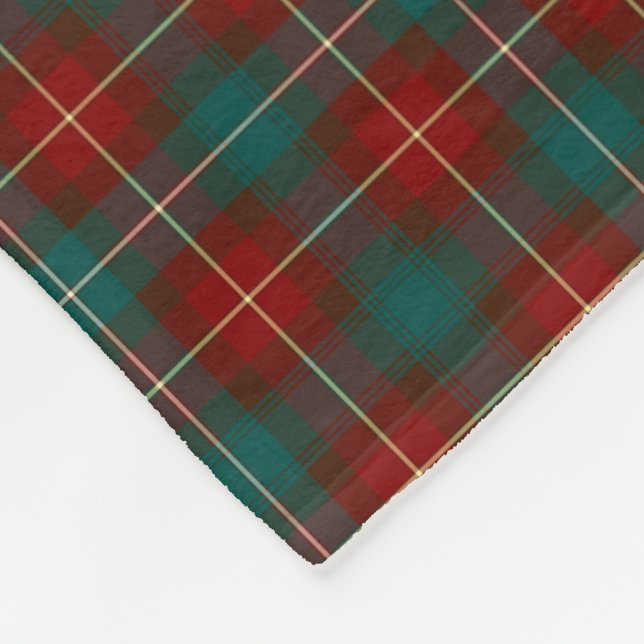 Province of Prince Edward Island Tartan Fleece Blanket (Corner)