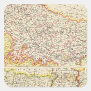 Provinces of the Lower Ganges Square Sticker