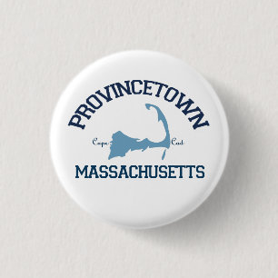 Provincetown - Cape Cod. 3 Cm Round Badge