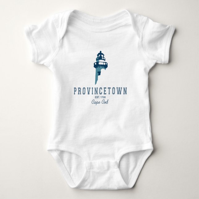 Provincetown - Cape Cod. Baby Bodysuit (Front)