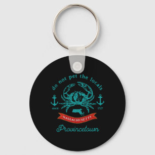 Provincetown Cape Cod M Crab Fishing Vacation Souv Key Ring