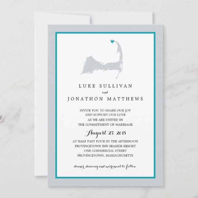 Provincetown Cape Cod | Wedding Invitation (Front)