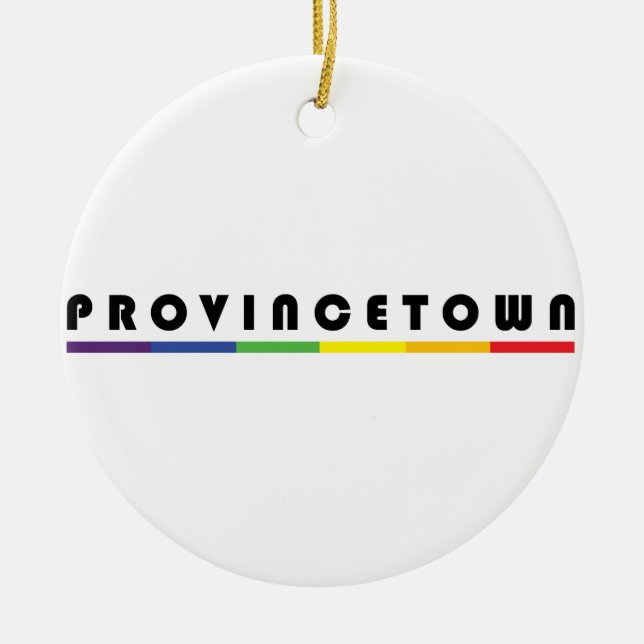 Provincetown Ceramic Tree Decoration (Front)